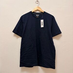 DKNY Men's Dark Blue Short Sleeve Tee